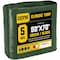Core Tarps Tarp, 70 ft L x 0.5 mm H x 50 ft W, 5 Mil, Green/Black, Polyethylene CT-503-50X70 - alternate 1